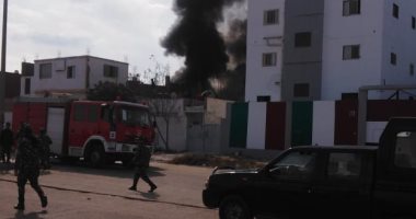 إصابة 5 عمال فى حريق مصنع دهانات بالشرقية