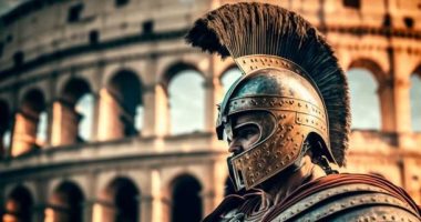 ما السبب وراء ارتداء الرومان خوذات حمراء في ساحة المعركة؟