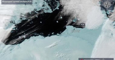 روس كوسموس" تنشر صورة جبل الجليد المنفصل عن القارة القطبية الجنوبية