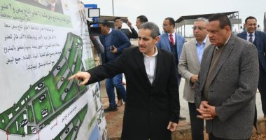 وزير التنمية المحلية ومحافظ الغربية يتفقدان مشاريع الإسكان الاجتماعى.. صور