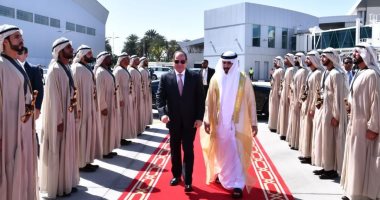 الرئيس السيسى يعود لأرض الوطن بعد مشاركته بقمة الحكومات فى دبى