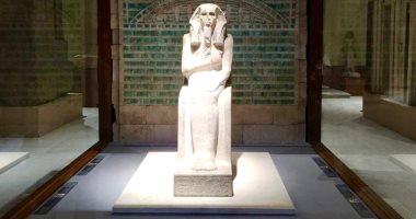 عرض جديد لتمثال الملك زوسر داخل المتحف المصرى بالتحرير.. شاهده