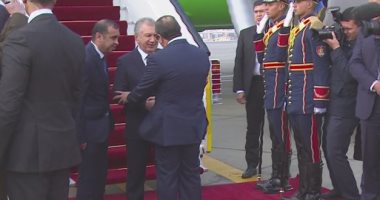 الرئيس السيسي يستقبل بعد قليل رئيس أوزبكستان بقصر الاتحادية