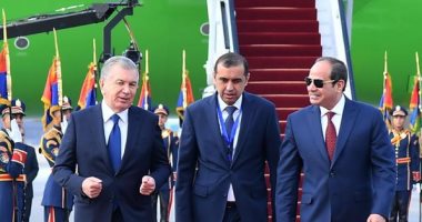الرئيس السيسي يستقبل رئيس أوزبكستان وجلسة مباحثات بالاتحادية غدا