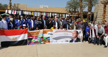 رؤساء الجامعات والطلاب الوافدين يشاركون بمسيرة "المحبة والسلام بين دول حوض النيل" بالأقصر