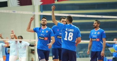 الأهلى يهزم الوكرة القطرى ويتأهل لربع نهائى البطولة العربية للطائرة