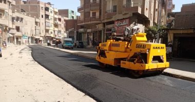 رفع كفاءة الشوارع الرئيسية بمدينة فاقوس ورصفها