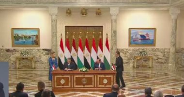 الرئيس السيسي ورئيس وزراء المجر يشهدان توقيع عدد من مذكرات التفاهم