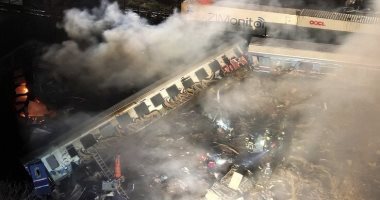 اليونان تعلن الحداد الوطنى 3 أيام على ضحايا حادث تصادم قطارين وسط البلاد