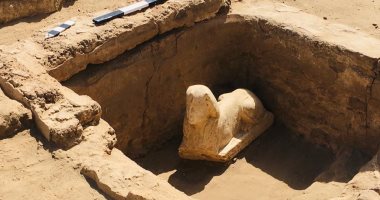 اكتشاف تمثال لـ "أبو الهول" وبقايا مقصورة كلاوديوس بجوار معبد دندرة بمحافظة قنا