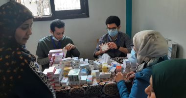 الكشف على 225 حالة بالمجان خلال قافلة طبية لجامعة بنها فى قرية زاوية بلتان