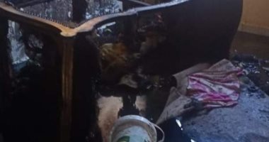 السيطرة على حريق وحدة سكنية فى بورسعيد.. صور