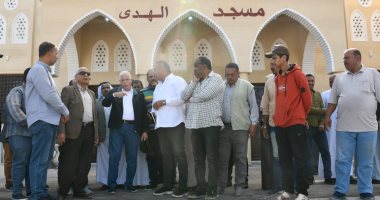 محافظ جنوب سيناء يتفقد مسجد الهدى وطريق مبارك بدهب بتكلفة 73 مليون جنيه..صور