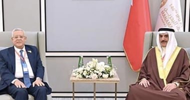 رئيس مجلس النواب يلتقى نظيره البحرينى