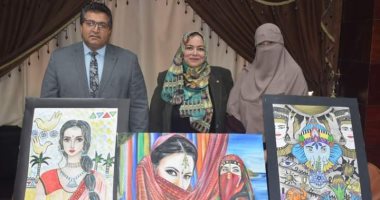 معلمو التربية الفنية بتعليم جنوب سيناء يشاركون بأعمالهم فى معرض سفارة الهند