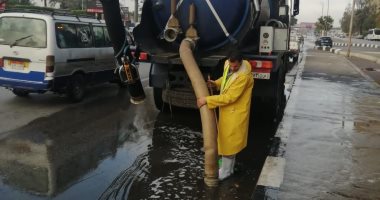 القاهرة والجيزة لمياه الشرب والصرف الصحى: سحب مياه الأمطار المتساقطة فجر اليوم