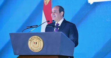 نص كلمة الرئيس السيسى خلال احتفالية "كتف فى كتف" باستاد القاهرة