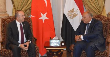 وزير الخارجية يستقبل نظيره التركى فى مقر الوزارة ومؤتمر صحفى بعد قليل 