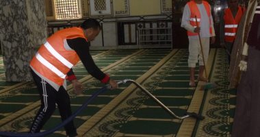 مساجد الإسكندرية تستعد لاستقبال شهر رمضان المبارك بحملات تنظيف وأعمال الصيانة
