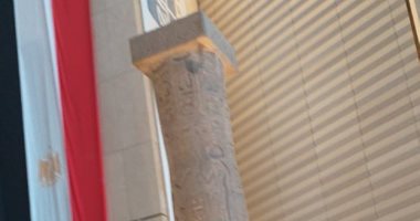 التايم الأمريكية.. رمسيس وعمود مرنبتاح وتماثيل أخرى ببهو المتحف الكبير