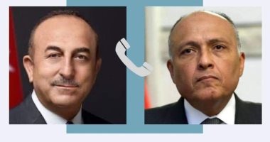 اتصال هاتفي بين الوزير شكري ونظيره التركي