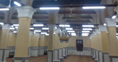 مسجد سيدى شبل أشهر مساجد المنوفية يستقبل المصلين فى صلاة التراويح