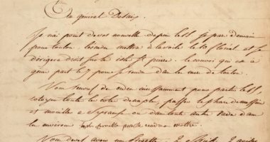 رسالة نادرة من نابليون إلى الجنرال ديزيه لبدء الإبحار إلى مالطا لغزو مصر