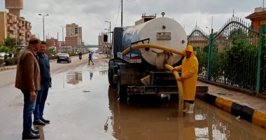 مياه المنوفية: جهود مكثفة لسحب تجمعات مياه الأمطار من شوارع وميادين المحافظة 