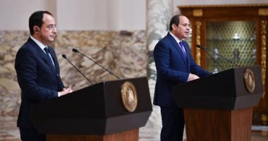 الرئيس السيسى: شددت على ثوابت رؤية مصر المبدئية إزاء أهمية تحقيق الأمن في شرق المتوسط