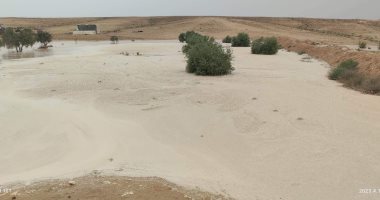 سقوط أمطار غزيرة وثلوج على مناطق متفرقة بشمال سيناء