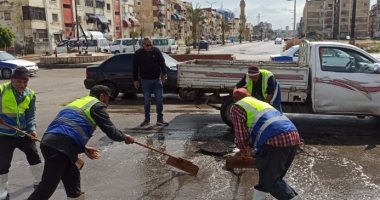 محافظ بورسعيد: جهود مكثفة من الأحياء ومدينة بورفؤاد لرفع آثار الأمطار