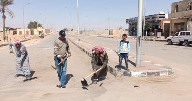 قرية الجفجافة بوسط سيناء تتجمل استعدادا للعيد القومى