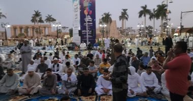 تكبيرات عيد الفطر المبارك فى ميدان أبو الحجاج الأقصرى..فيديو وصور