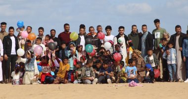 العيد فى سيناء.. متطوعون يسعدون الأطفال بالقرى واحتفالات بمجالس العائلات..صور