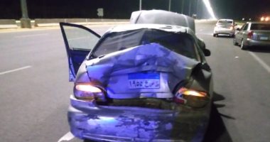 إصابة 3 أشخاص نتيجة تصادم سيارة ملاكى مع تروسيكل على طريق مصر الإسماعيلية 