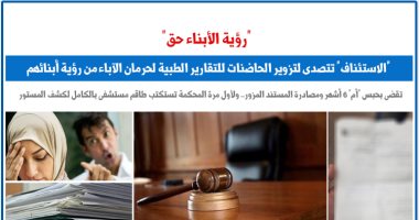 “الاستئناف” تتصدى لتزوير تقارير حرمان الأباء من رؤية أبنائهم.. برلماني