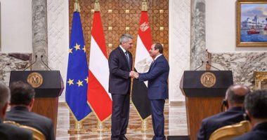 الرئيس السيسى: بحثت مع مستشار النمسا سد النهضة وأوضاع السودان وأزمة روسيا