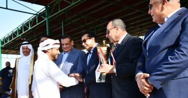 وزراء الشباب والتضامن والتنمية المحلية ومحافظي شمال سيناء والوادي الجديد يشهدون ختام مهرجان الهجن بالعريش