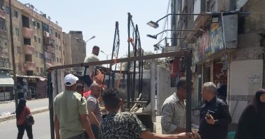 رفع 1300 حالة إشغال وتعدٍ على الطريق العام بالجيزة.. صور