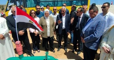 حكاية بئر مياه بالشيخ زويد زارها 3 وزراء ومحافظون ضمن احتفالات شمال سيناء.. صور