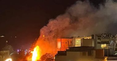 إخماد حريق خلف مجمع المطاعم ببورسعيد دون خسائر فى الأرواح