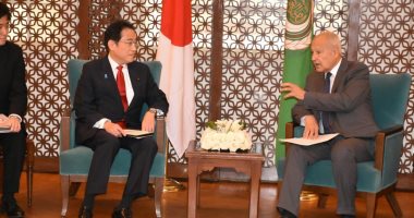 أبو الغيط يؤكد ضرورة تعزيز العلاقات العربية اليابانية خلال لقائه مع كيشيدا