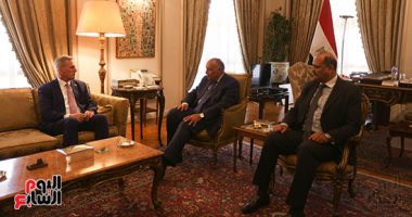 جلسة مباحثات بين وزير الخارجية ورئيس مجلس النواب الأمريكى فى القاهرة