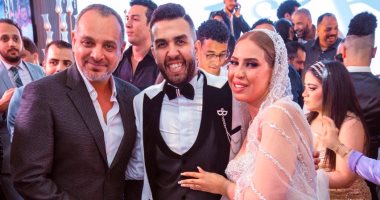 حفل زفاف الممثل والمؤلف كريم سامي كيمز بحضور نجوم الفن.. صور