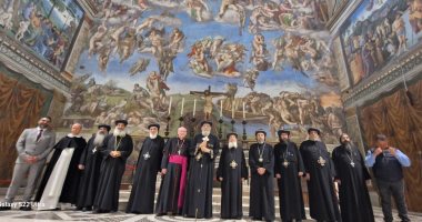 البابا تواضروس يزور متحف الڤاتيكان وكنيسة سيستين.. صور 