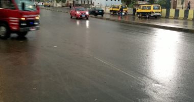 هطول أمطار متوسطة على أماكن متفرقة بمحافظة الغربية.. صور