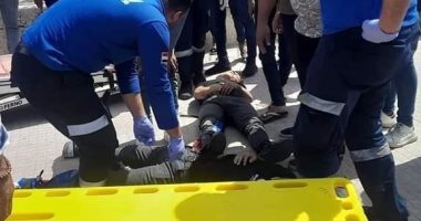 إصابة شخصين فى حادث انقلاب دراجة بخارية ببورسعيد