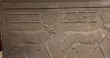 "المعبودة حتحور".. كيف صورها الفراعنة على لوحة من الحجر الرملى بمتحف آثار الغردقة؟