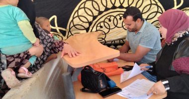 تقديم الخدمات الطبية لـ1526 مواطنا بقافلة حياة كريمة ي قرية بقلين كفر الشيخ