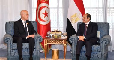 الرئيس السيسى يستقبل نظيره التونسى قيس سعيد بمقر إقامته فى جدة
